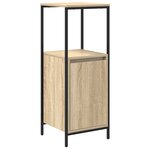 Ensemble de meubles de salle de bains 3 pièces en bois d'ingénierie chêne Sonoma