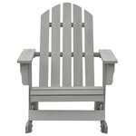 vidaXL Chaise à bascule de jardin Bois Gris