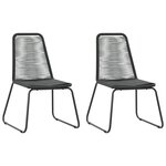 Salon de jardin meuble d'extérieur ensemble de mobilier 3 pièces rotin pvc noir 02_0016063