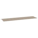 vidaXL Coussin de banc de jardin taupe 200x50x4 cm tissu oxford