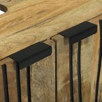 vidaXL Meuble sous lavabo 62x33x58 cm en bois massif de manguier et en bois reconstitué