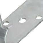 vidaXL Piquets de clôture 6 Pièces Argenté 9x6x15 cm Acier galvanisé