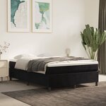 vidaXL Cadre de lit Noir 140x190 cm Velours