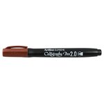 Marqueur 'calligraphy pen' pointe 2 mm coloris sépia artline