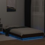 vidaXL Cadre de lit avec lumières LED sans matelas 100x200 cm