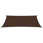 Vidaxl voile de parasol tissu oxford rectangulaire 3x6 m marron