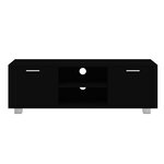 vidaXL Meuble TV Noir 120x40 5x35 cm Bois d'ingénierie