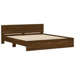 vidaXL Cadre de lit sans matelas chêne marron 180x200 cm
