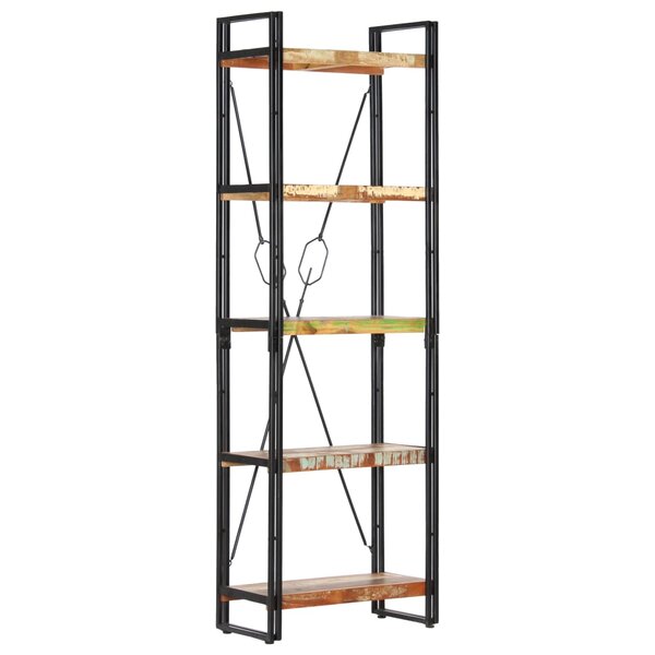 vidaXL Bibliothèque 5 niveaux 60x30x180 cm Bois solide de récupération