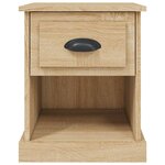 vidaXL Table de chevet chêne sonoma 39x39x47 5 cm bois d'ingénierie