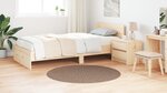 Tapis Shaggy vidaXL avec dos en latex Marron ø120 cm