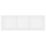 vidaXL Meubles TV 3 Pièces Blanc 107x35x37 cm Aggloméré