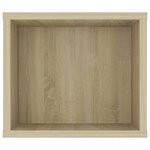 vidaXL Meuble TV suspendu Chêne sonoma 100x30x26 5 cm Bois ingénierie