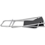 vidaXL Chaises inclinables de terrasse lot de 2 Acier Noir