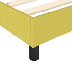 vidaXL Cadre de lit sans matelas vert 100x200 cm tissu