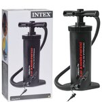 INTEX Pompe à main à haut débit Double Quick III 37 cm Noir