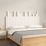 vidaXL Tête de lit murale Blanc 146 5x3x80 cm Bois massif de pin