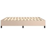 vidaXL Cadre de lit Cappuccino 200x200 cm Similicuir