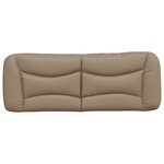 vidaXL Coussin de tête de lit cappuccino 120 cm similicuir