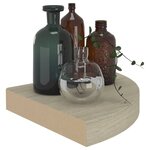 vidaXL Étagère d'angle flottante chêne 25x25x3 8 cm MDF