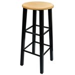 vidaXL Table et tabouret de bar 3 Pièces Bois et acier