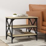 vidaXL Table d'appoint Chêne sonoma 55x38x45 cm Bois d'ingénierie