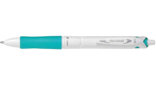 Stylo bille rétractable Grip ACROBALL PURE WHITE 1.0 Trait 0,4 mm Vert PILOT