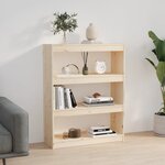 vidaXL Bibliothèque/Séparateur de pièce 80x30x103 5 cm pin massif