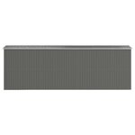 vidaXL Abri de jardin Gris clair 192x606x223 cm Acier galvanisé