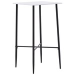vidaXL Ensemble de bar 5 Pièces Tissu Gris foncé
