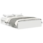 vidaXL Cadre de lit sans matelas blanc 120x200 cm