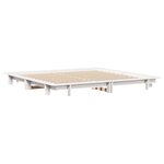 vidaXL Cadre de lit sans matelas blanc 200x200 cm bois massif de pin