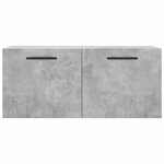 vidaXL Armoire murale gris béton 80x36 5x35 cm bois d'ingénierie
