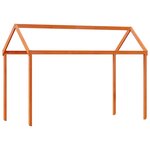 vidaXL Lit superposé avec toit cire marron 75x190cm bois massif de pin