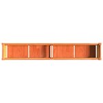 vidaXL Jardinière cire marron 180x31x31 cm bois de pin massif