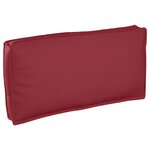 vidaXL Coussin de palette pour siège/dossier rouge vin 120x60x12 cm en tissu Oxford