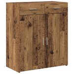 vidaXL Meuble de rangement vieux bois 80x42 5x93 5 cm en bois d'ingénierie