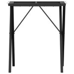 vidaXL Pieds de table à manger cadre en X 60x50x73 cm acier