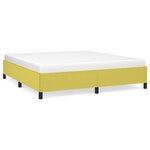 vidaXL Cadre de lit Vert 160x200 cm Tissu