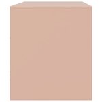 vidaXL Meuble TV rose 67x39x44 cm acier