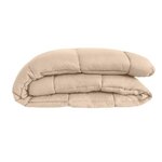 Couette chaude Microfibre Galet & Gingembre 200 x 200 cm