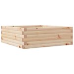 vidaXL Jardinière 70x70x23 cm bois de pin massif