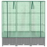 vidaXL Jardinière surélevée avec housse aspect rotin 120x40x138 cm