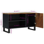 vidaXL Meuble TV 80x33x46 cm bois de récupération et d'ingénierie