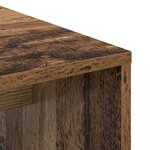 vidaXL Bureau avec rangement Bois ancien Bois d'ingénierie