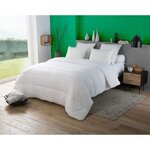 Couette tempérée anti-acariens VICTORIA 240 x 260 cm blanc