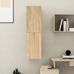 vidaXL Meuble TV Chêne sonoma 30 5x30x110 cm Bois d’ingénierie