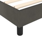 vidaXL Sommier à lattes de lit et matelas Gris foncé 80x200 cm Velours