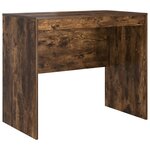 vidaXL Bureau Rangement Chêne Fumé Bois d'Ingénierie