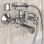 SCHÜTTE Mitigeur de baignoire à 2 poignées et douchette ELK chrome